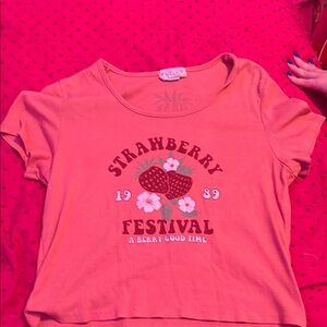 Pink Strawberry Festival Short Sleeve Tee